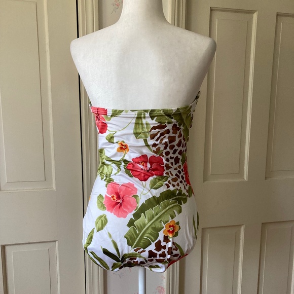 Floral Print w Embellishments Bathing Suit - Picture 8 of 16